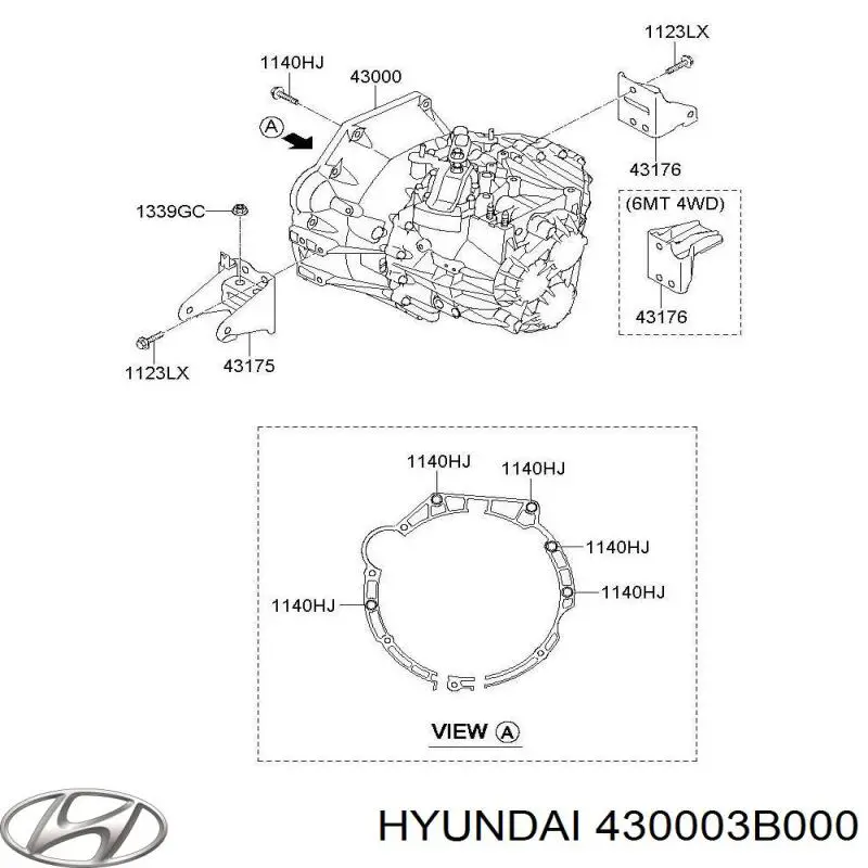 430003B000 Hyundai/Kia МКПП
