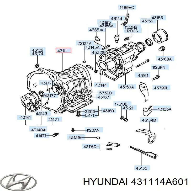 Купити 431114A601 Hyundai/Kia 