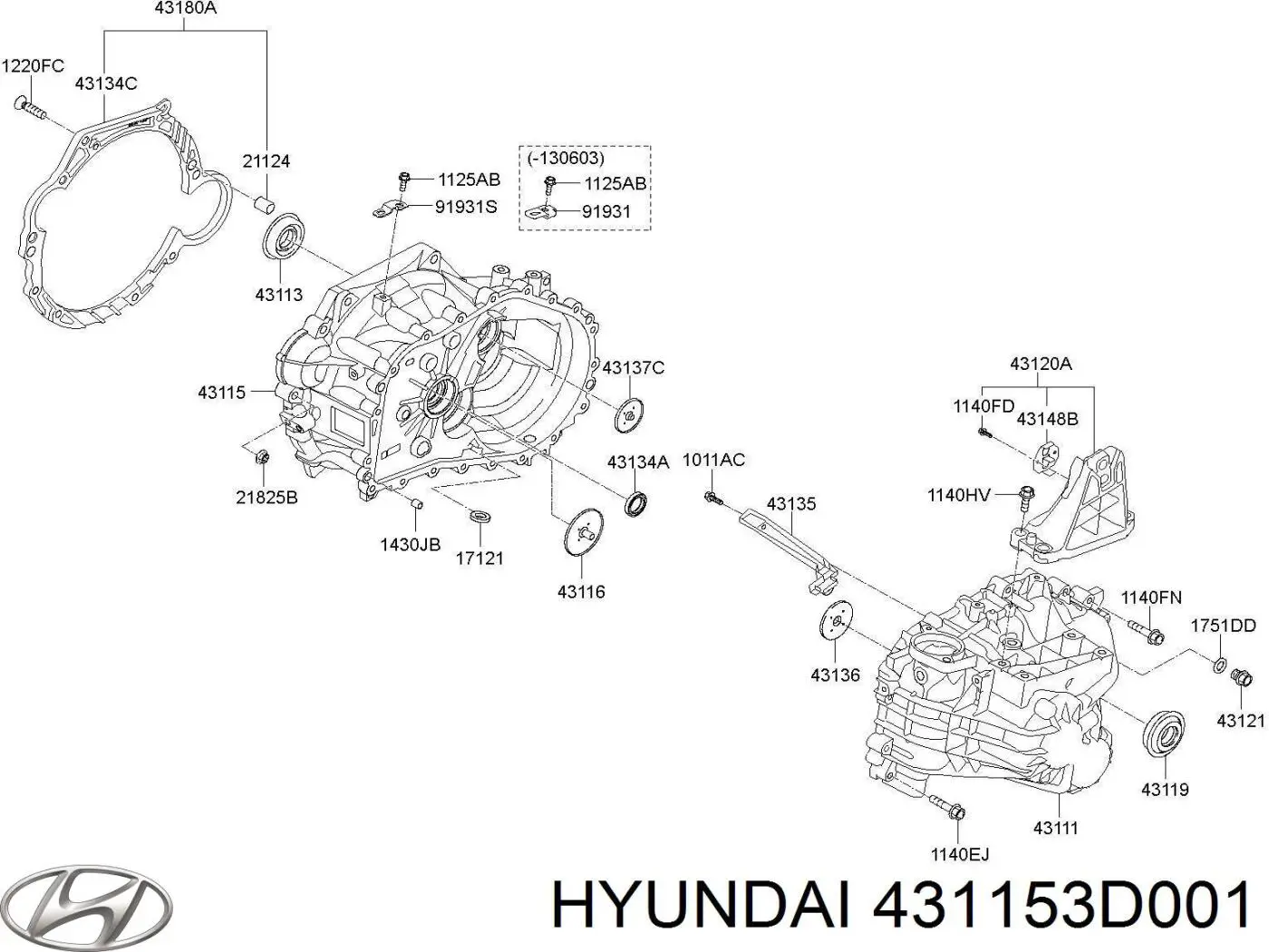  431153D001 Hyundai/Kia