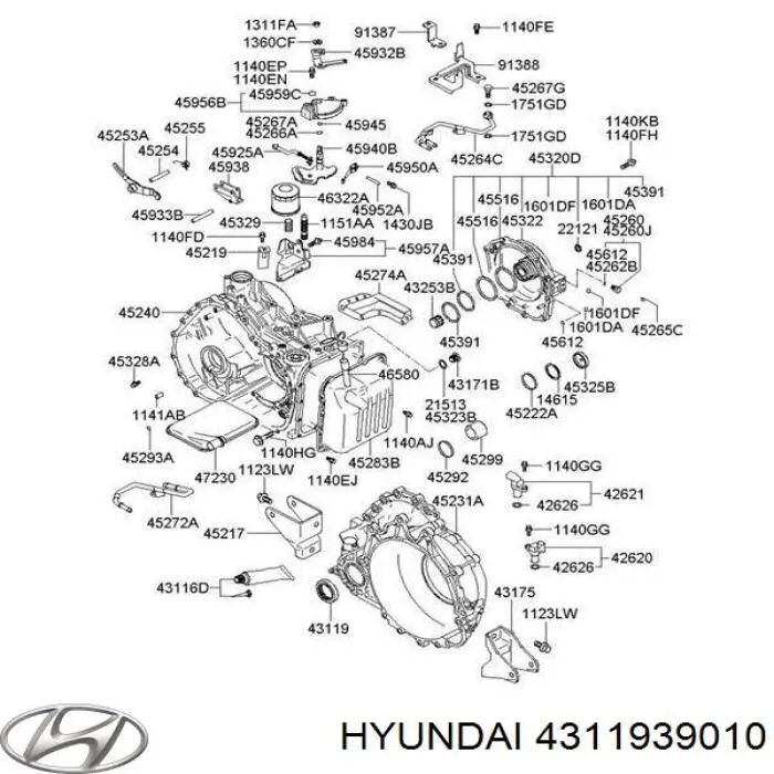 Купити 4311939010 Hyundai/Kia Сальник піввісі переднього моста