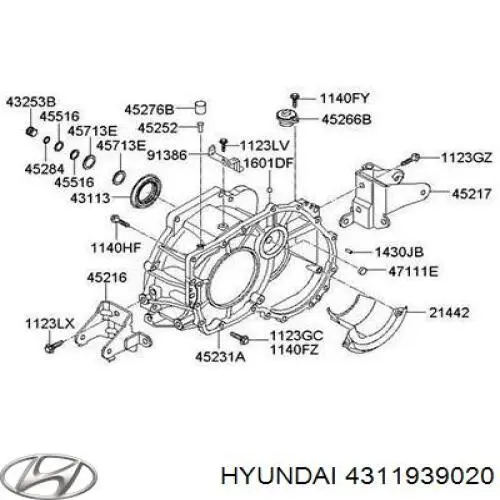 Сальник приводу 4311939020 Hyundai/Kia