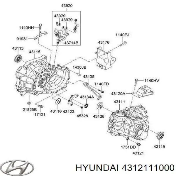  Hyundai/Kia 4312111000 ціна, від 2.41 USD