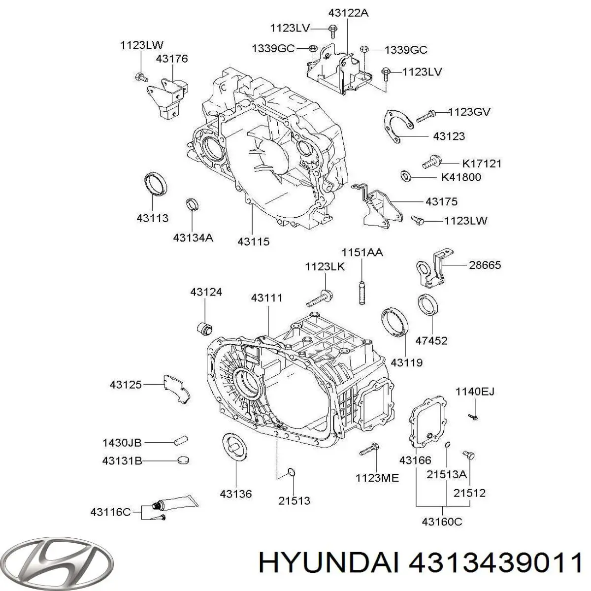 Сальник АКПП/КПП, вхідного/первинного валу Hyundai/Kia 4313439011 ціна, від 4.55 USD