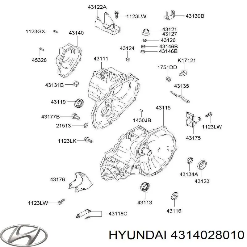  Hyundai/Kia 4314028010 ціна, від 35.53 USD