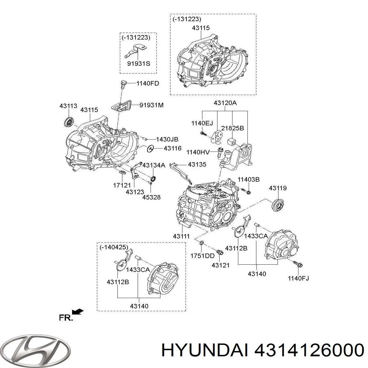 4314126000 Hyundai/Kia 