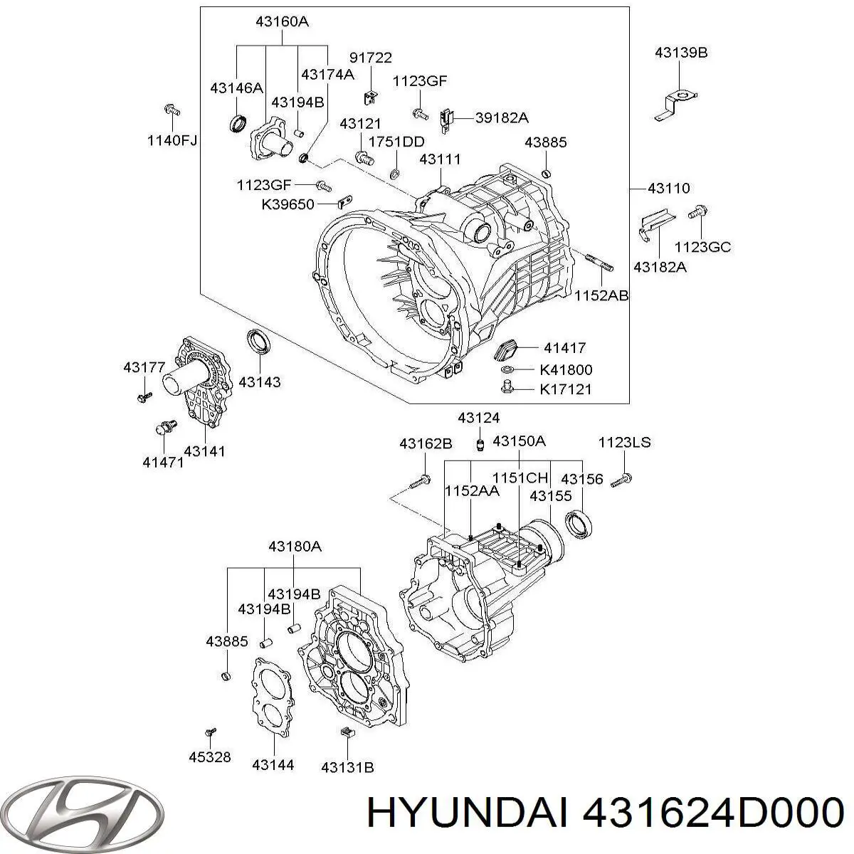  Hyundai/Kia 431624D000 ціна, від 1.91 USD