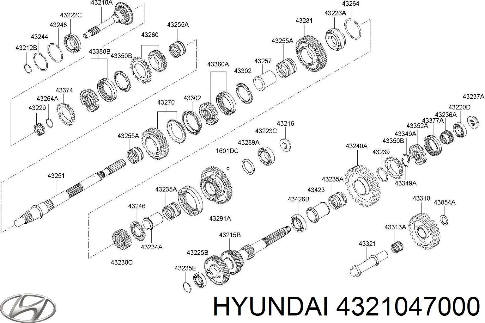  Hyundai/Kia 4321047000 ціна, від 238.02 USD