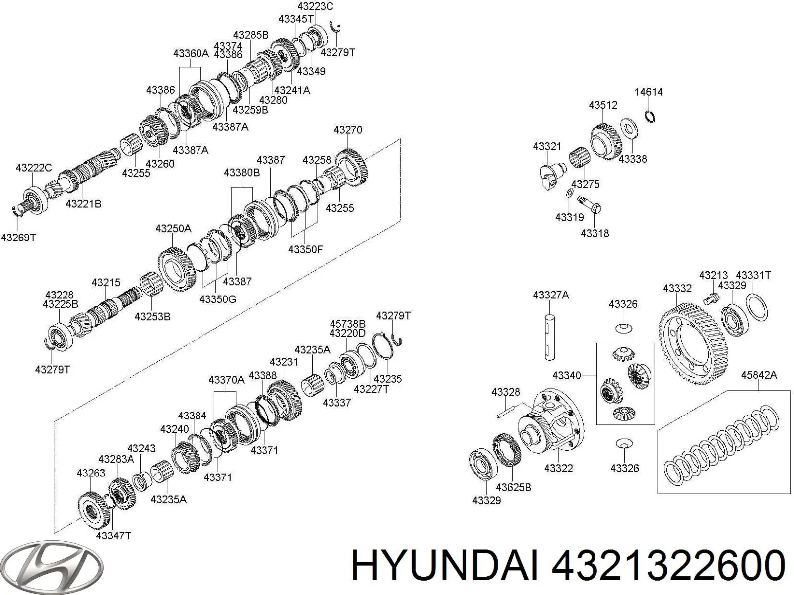  Hyundai/Kia 4321322600 ціна, від 3.97 USD