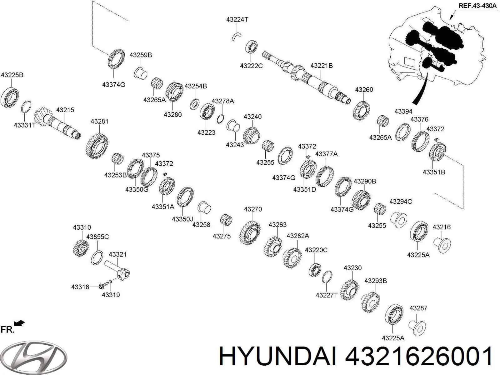 4321626001 Hyundai/Kia 