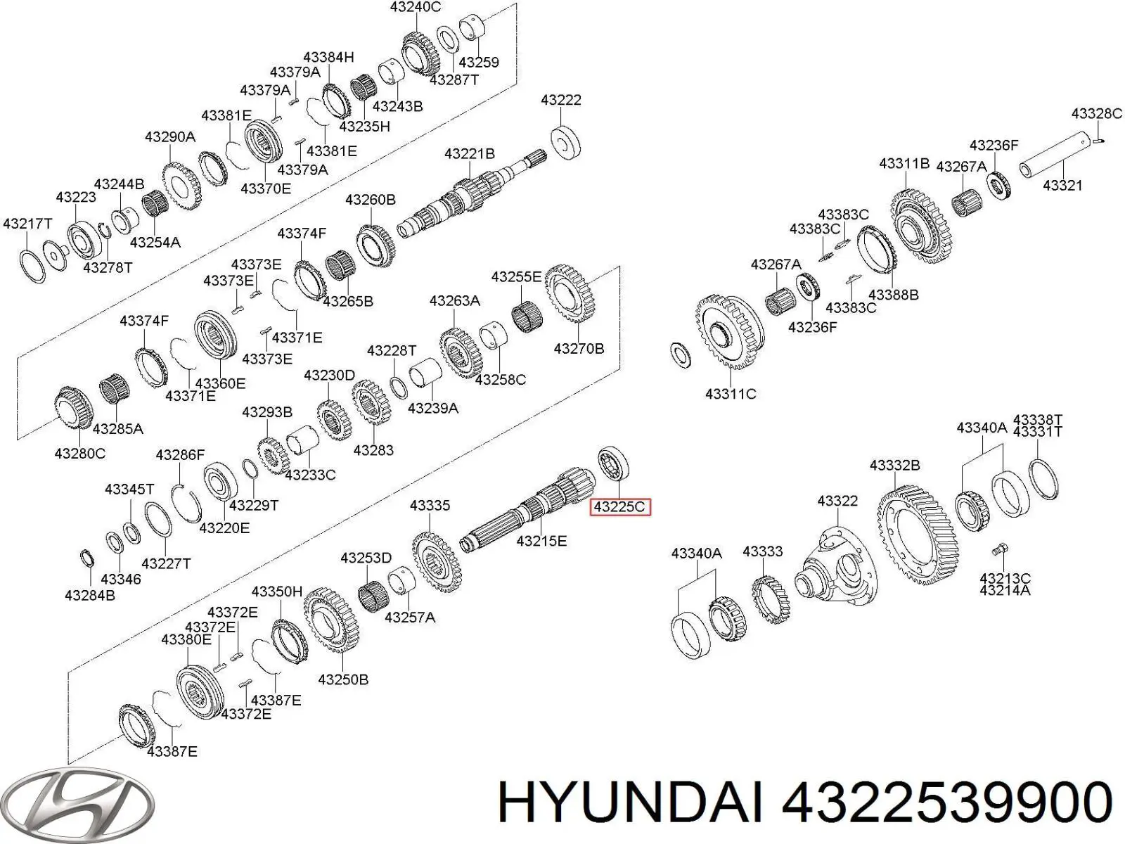 4322539900 Hyundai/Kia 