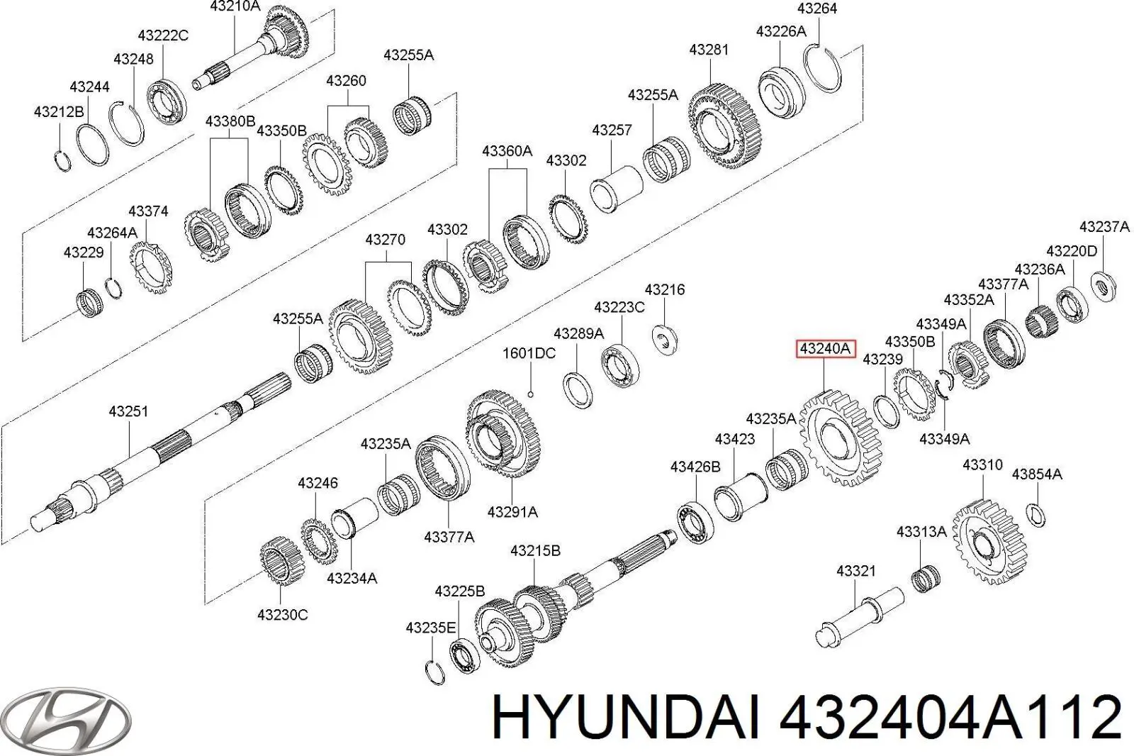  Hyundai/Kia 432404A112 ціна, від 104.37 USD