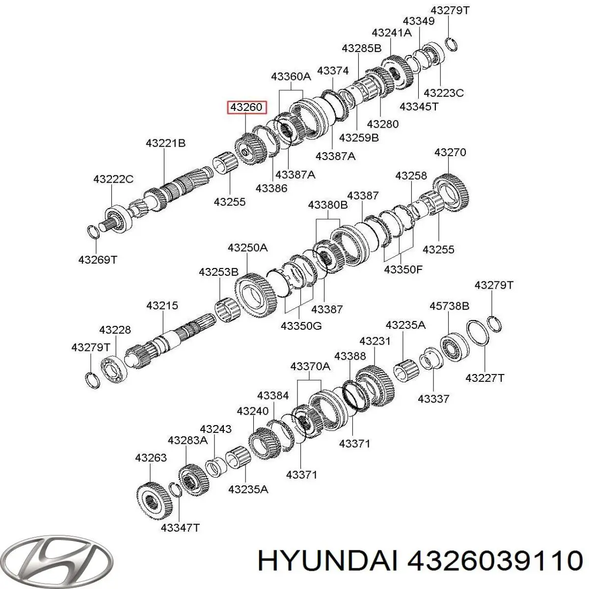  Hyundai/Kia 4326039010 ціна, від 75.99 USD