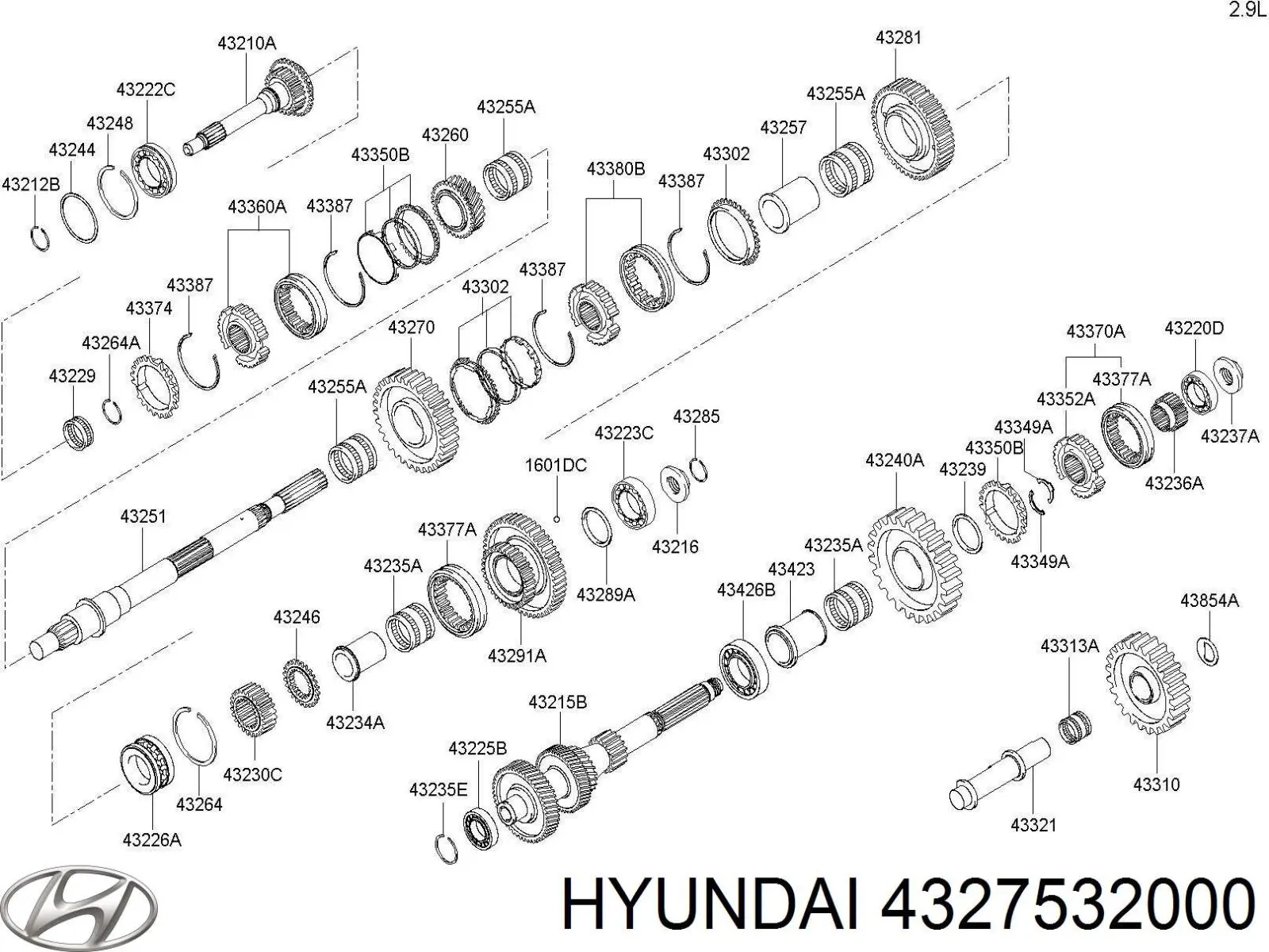  Hyundai/Kia 4327532000 ціна, від 13.80 USD
