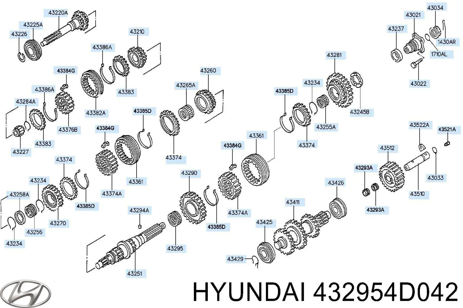 432954D042 Hyundai/Kia 