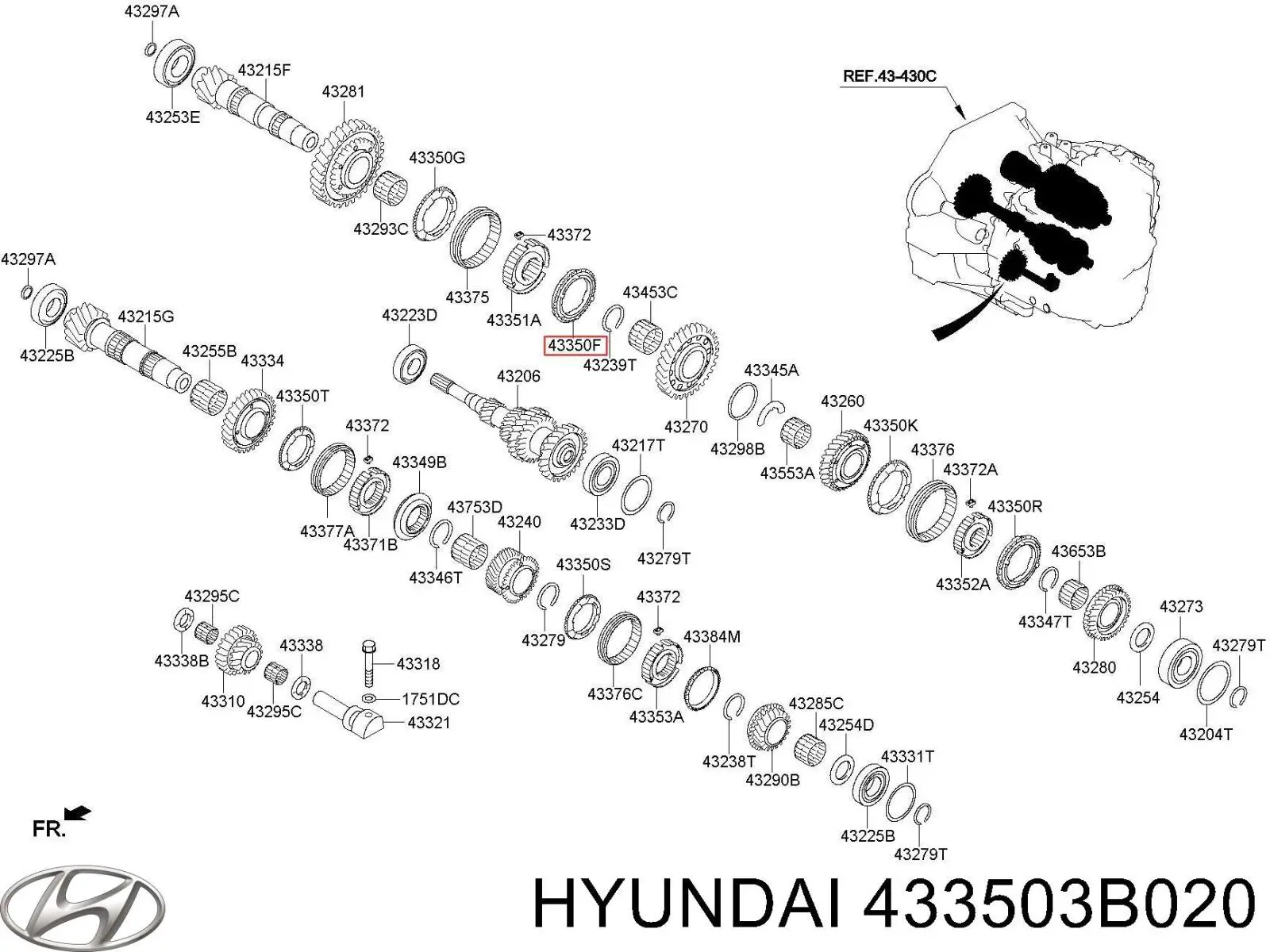  433503B020 Hyundai/Kia