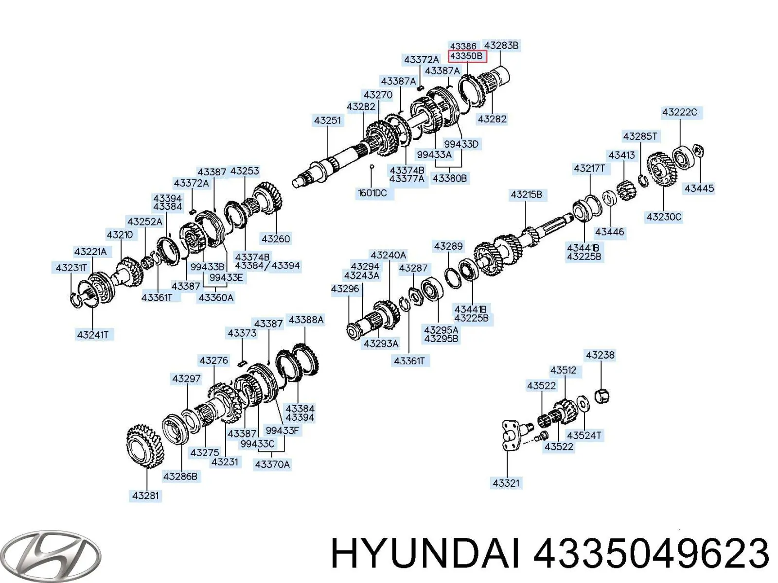  Hyundai/Kia 4335049623 ціна, від 55.25 USD