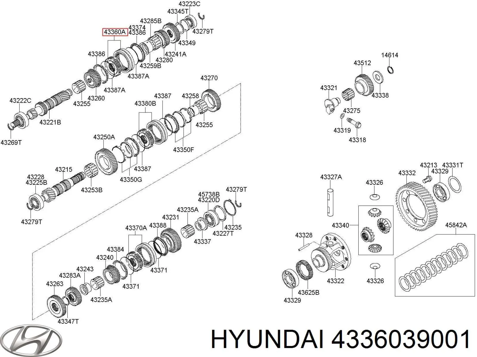 Кільце синхронізатора Hyundai/Kia 4336039001 ціна, від 44.34 USD