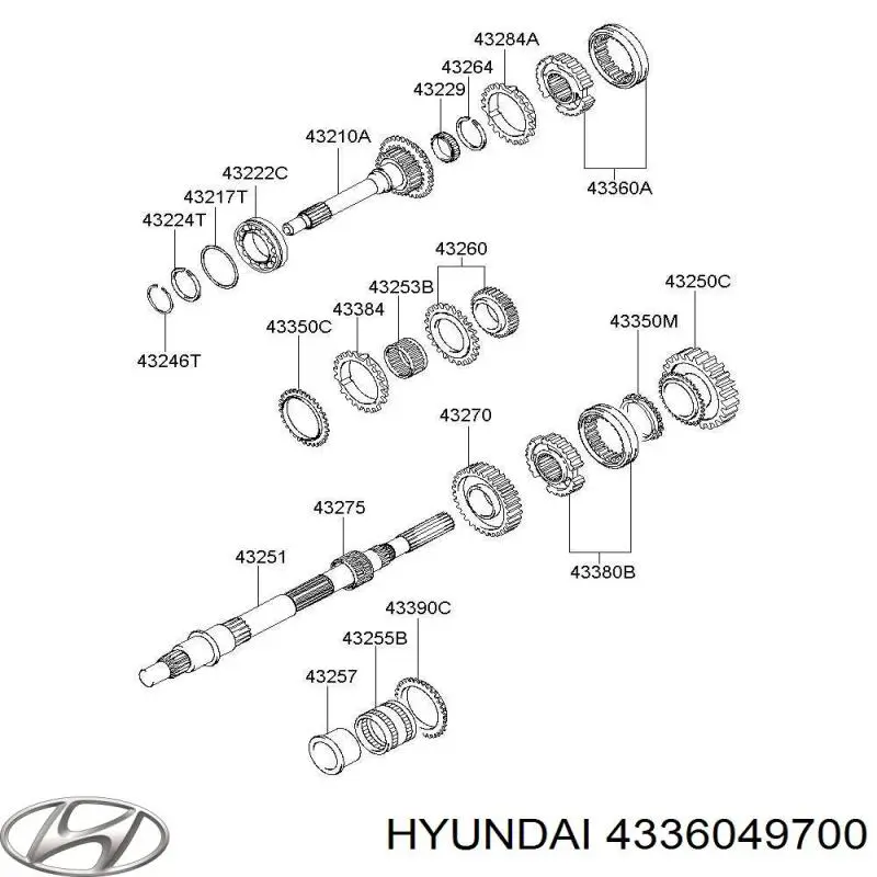 Купити 4336049700 Hyundai/Kia 