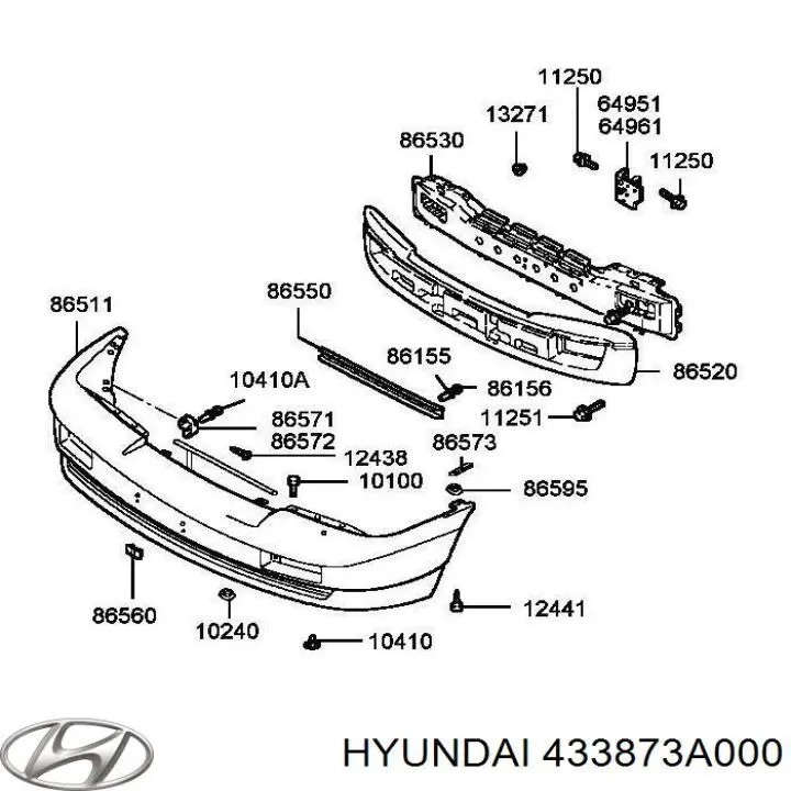  Hyundai/Kia 433873A000 ціна, від 2.53 USD