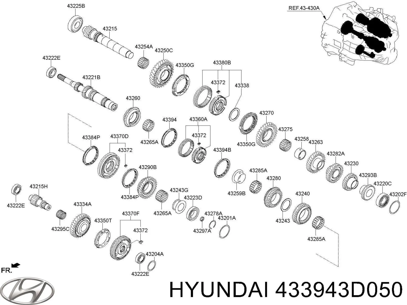 433943D050 Hyundai/Kia 