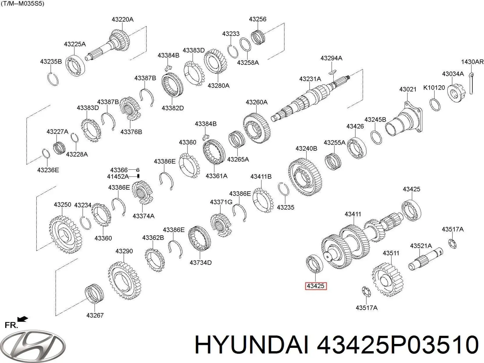 43425P03510 Hyundai/Kia 