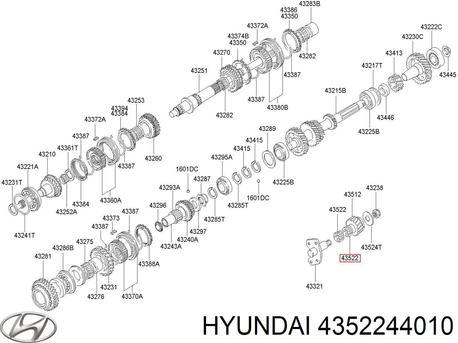  Hyundai/Kia 4352244010 ціна, від 4.92 USD