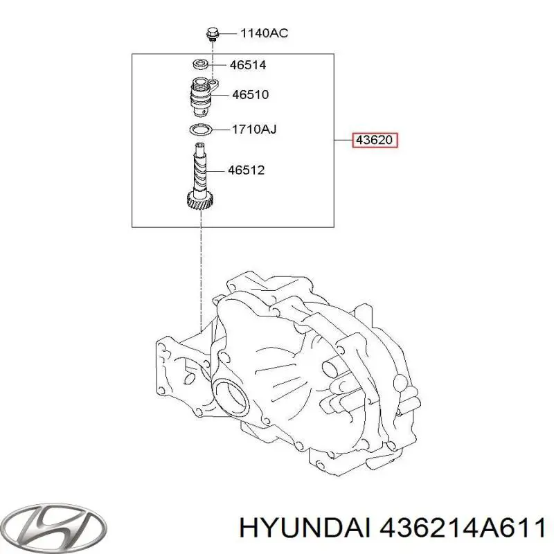 Датчик швидкості Hyundai/Kia 436214A611 ціна, від 65.45 USD