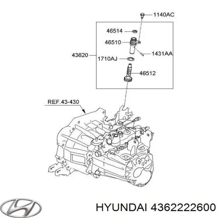  Hyundai/Kia 4362222600 ціна, від 15.20 USD