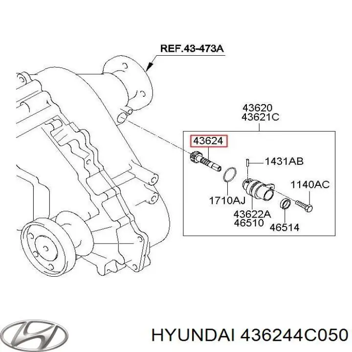  436244C050 Hyundai/Kia