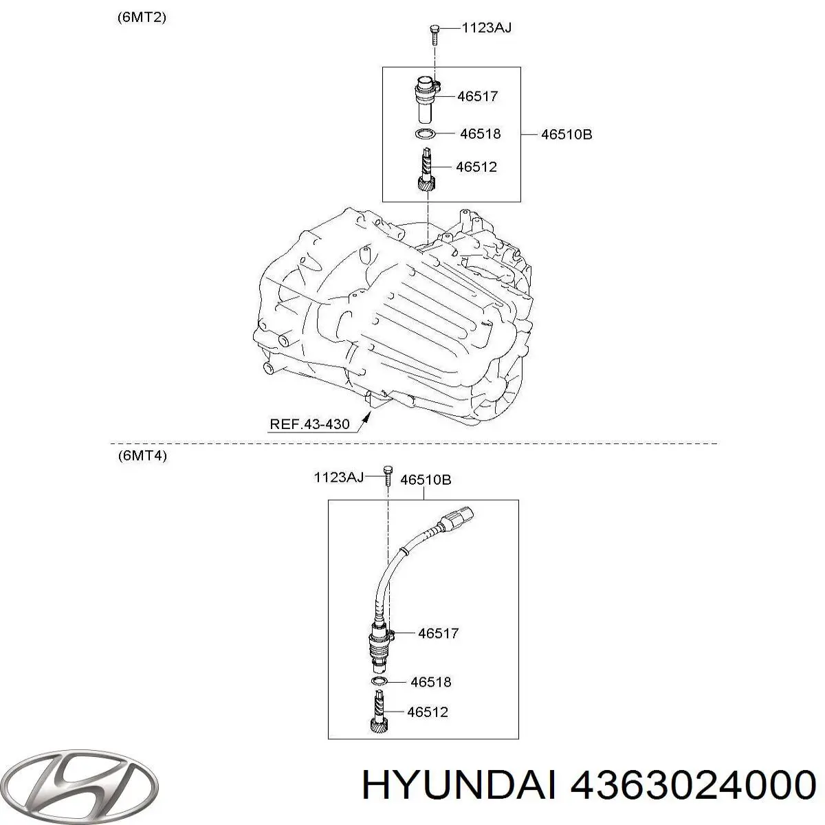  Hyundai/Kia 4363024000 ціна, від 62.07 USD