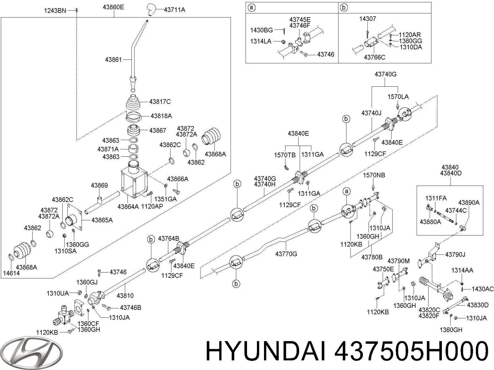  Hyundai/Kia 437505H000 ціна, від 28.18 USD