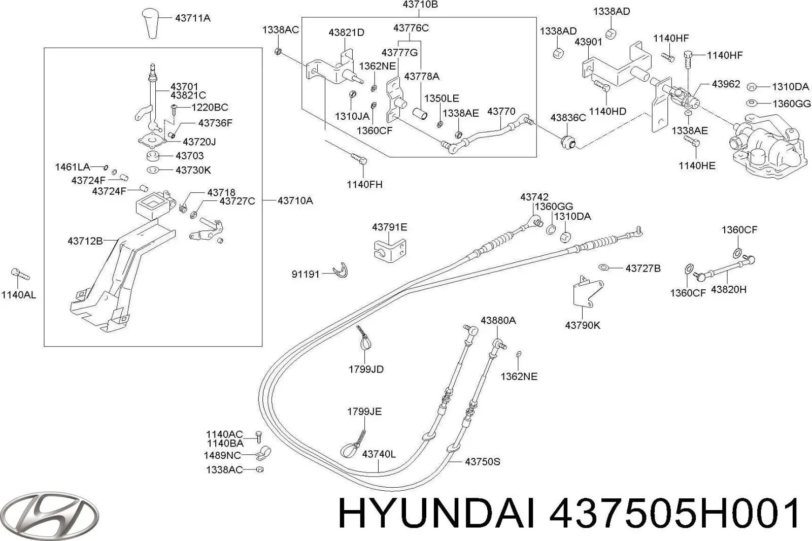Купити 437505H002 Hyundai/Kia 