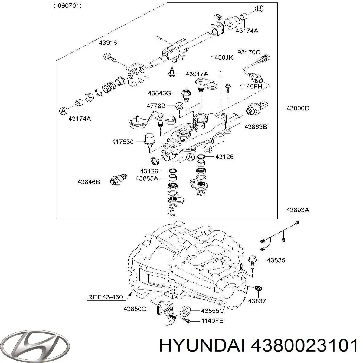 4380023101 Hyundai/Kia 