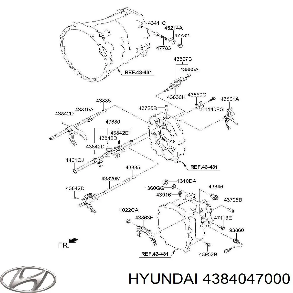 4384047000 Hyundai/Kia 