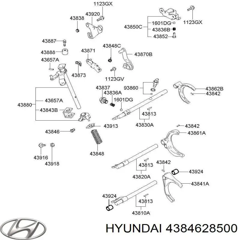  Hyundai/Kia 4384628500 ціна, від 22.80 USD