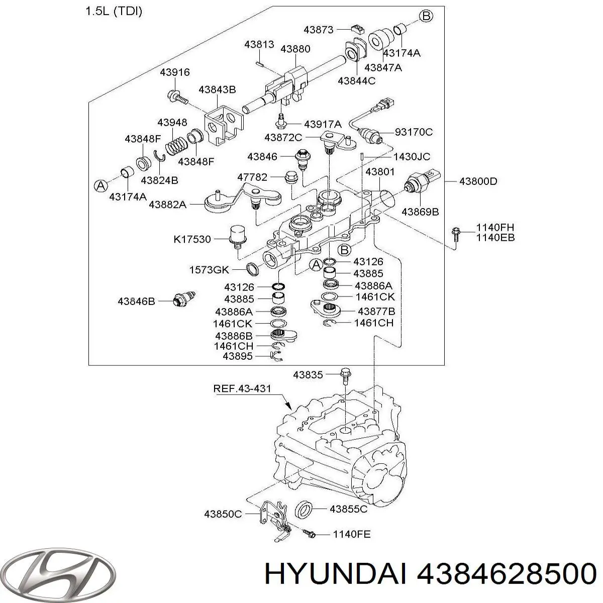 4384628500 Hyundai/Kia 