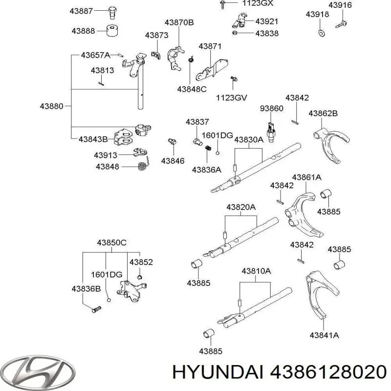  Hyundai/Kia 4386128021 ціна, від 70.46 USD