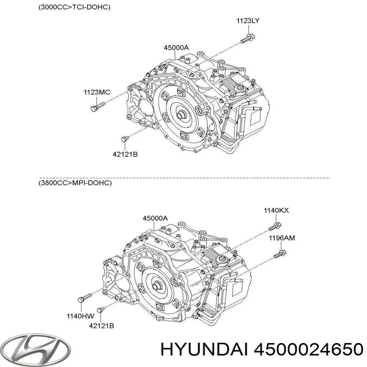 4500024650 Hyundai/Kia Автоматична коробка передач