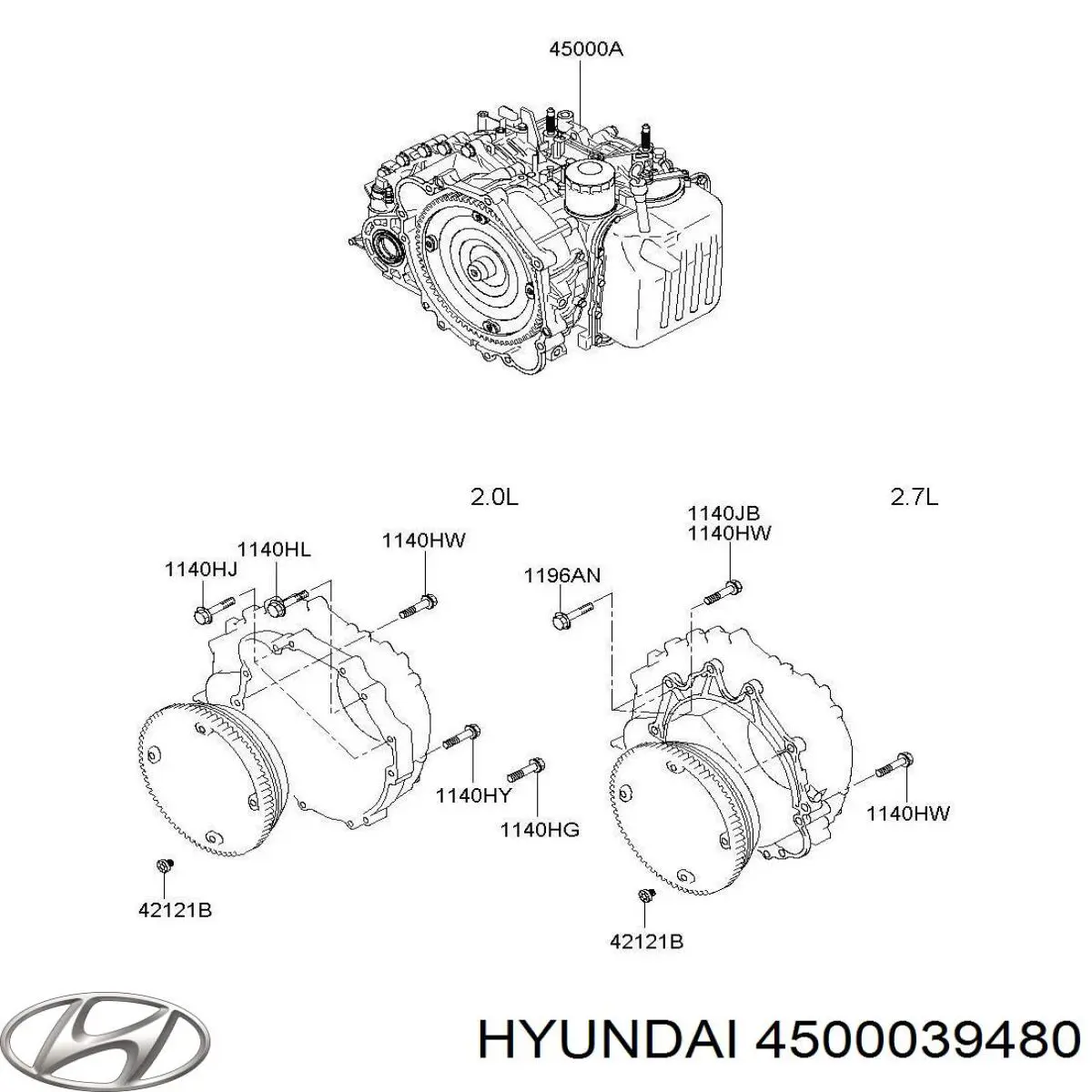 Купити 4500039480 Hyundai/Kia АКПП в зборі (автоматична коробка передач)