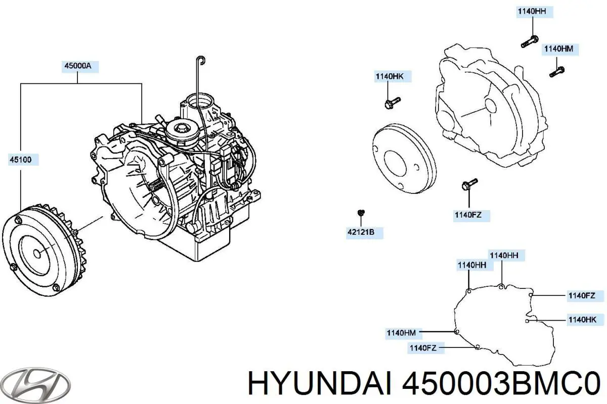 450003BMC0 Hyundai/Kia Автоматична коробка передач