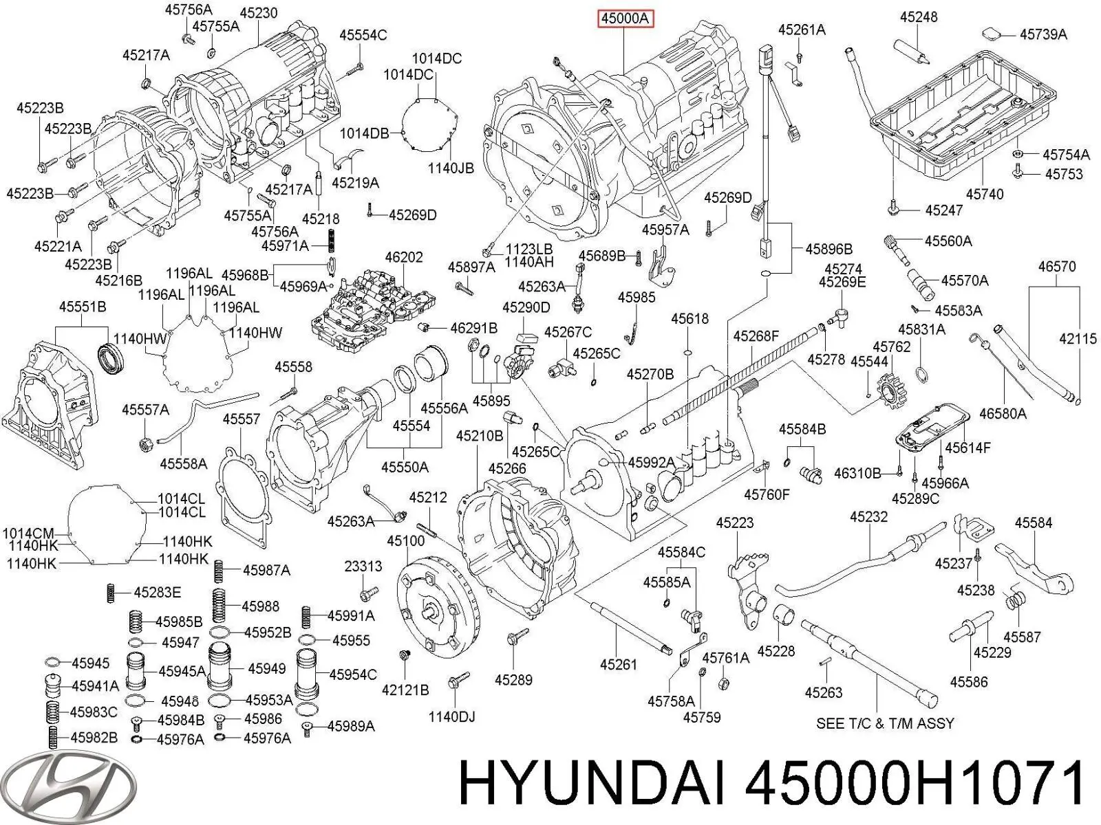 45000H1071 Hyundai/Kia Автоматична коробка передач