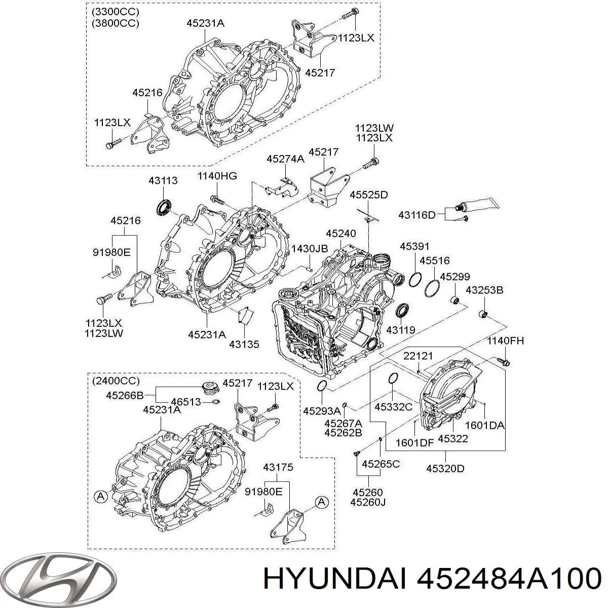 Прокладка піддону АКПП Hyundai Veracruz (Хендай Veracruz)