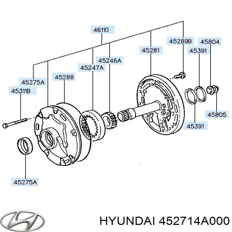 Hyundai/Kia 452714A000 ціна, від 259.67 USD