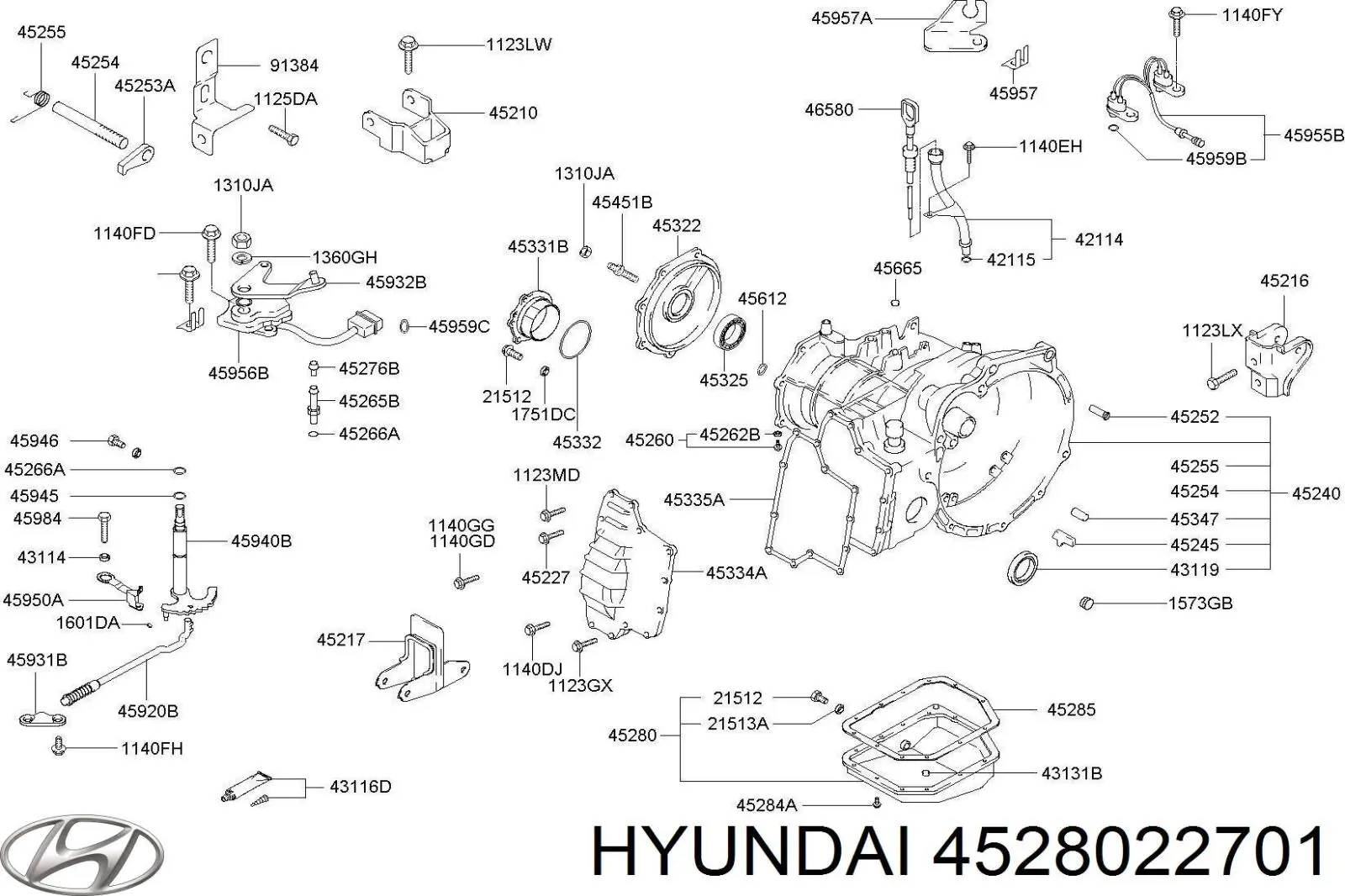 4528022701 Hyundai/Kia піддон акпп