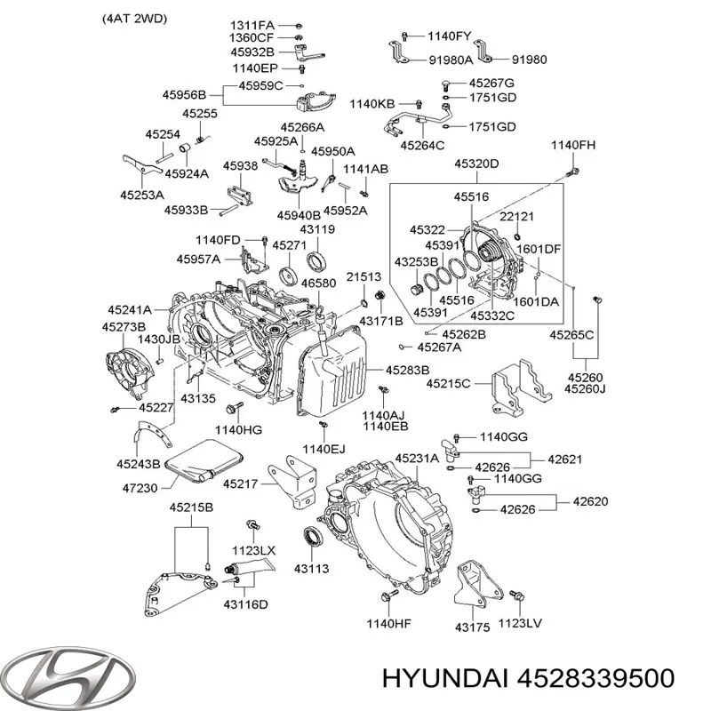 Піддон АКПП 4528339500 Hyundai/Kia