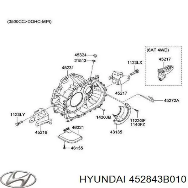  452843B010 Hyundai/Kia