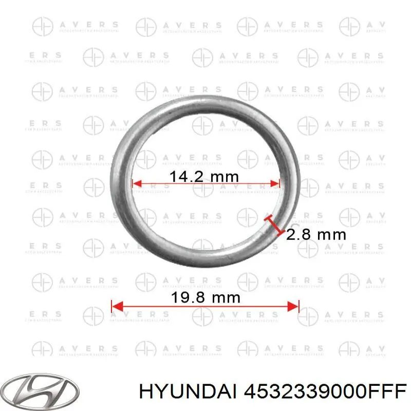 Прокладка пробки піддону АКПП Hyundai/Kia 4532339000FFF ціна, від 0.48 USD