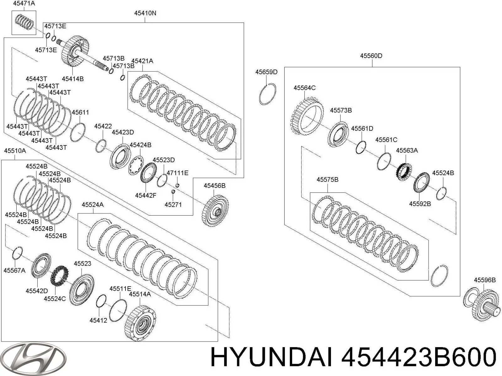  Hyundai/Kia 454423B600 ціна, від 5.07 USD