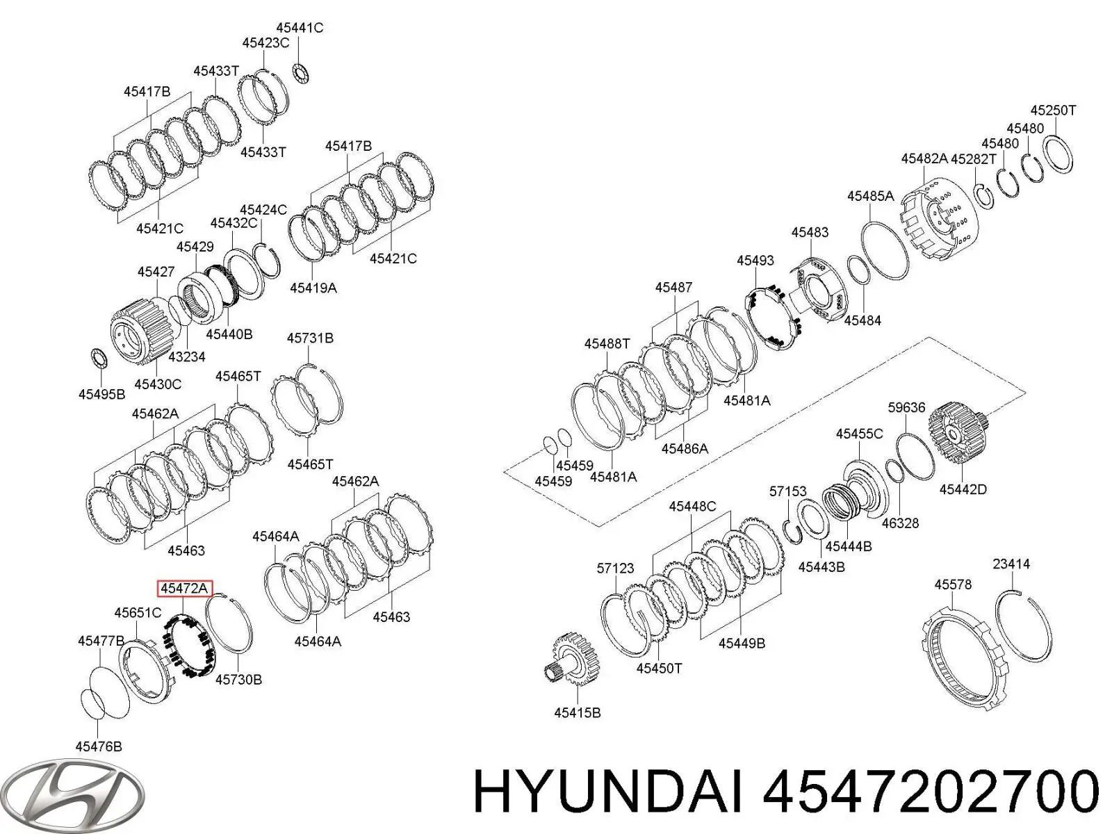  Hyundai/Kia 4547202700 ціна, від 22.02 USD