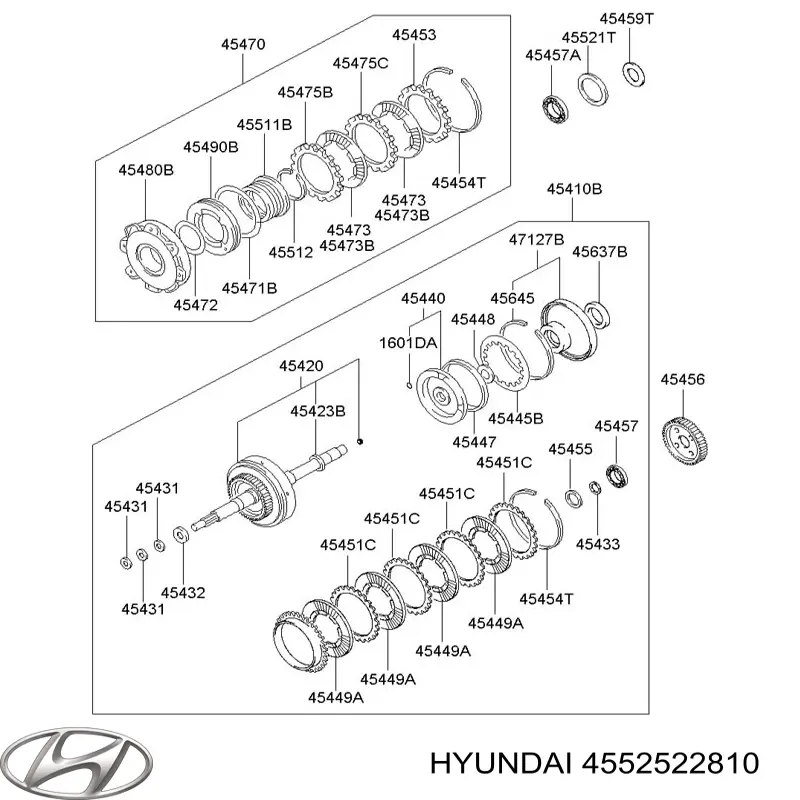  Hyundai/Kia 4552522810 ціна, від 7.04 USD